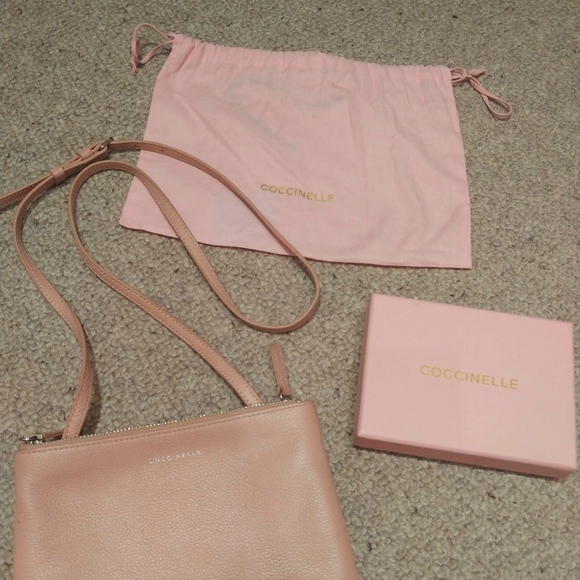 *SOLD* Coccinelle double zip crossbody bag - Picture 1 of 11